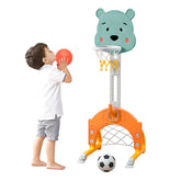 Cancha de Baloncesto y Fútbol 3 en 1