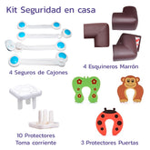 Kit de seguridad para el hogar en color azul