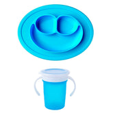 Combo Plato y vaso antiderrame