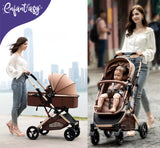 Coche Paseador Bebé Tipo Moises Ultracompacto y Elegante