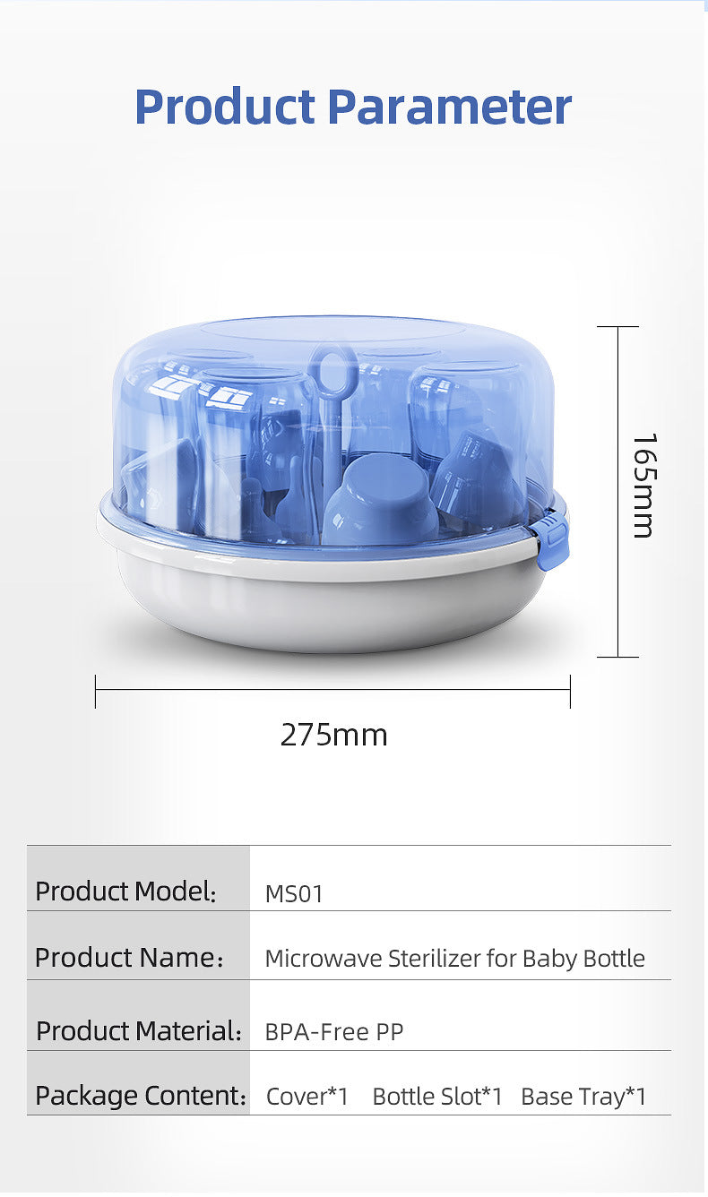 Esterilizador De Microondas A Vapor Para Teteros y Biberones