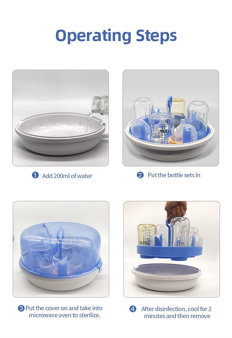 Esterilizador De Microondas A Vapor Para Teteros y Biberones