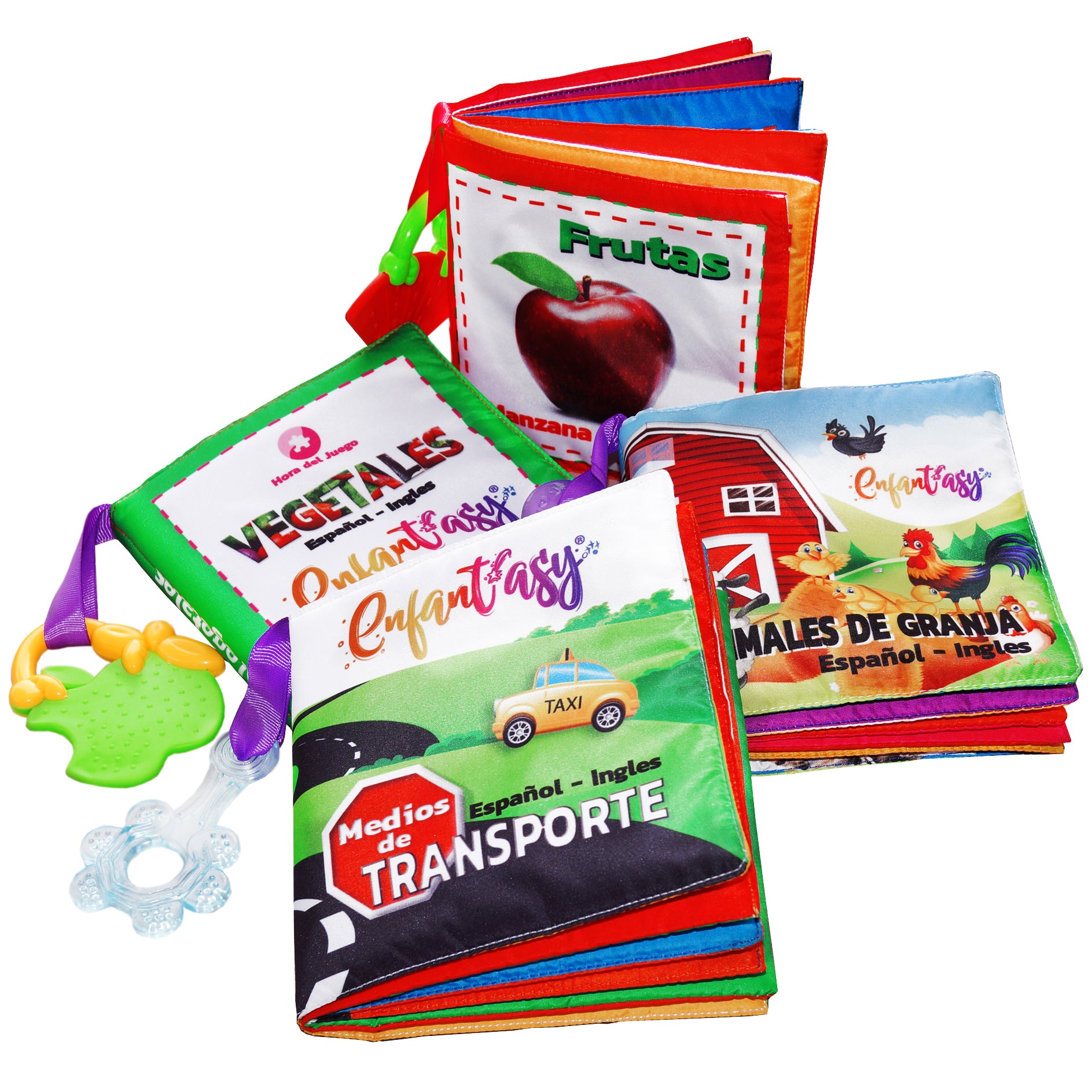 Libro de tela tipo MONTESSORI