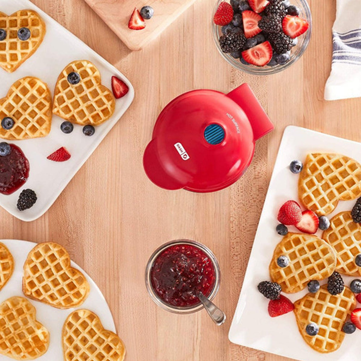 Mini Waflera de Corazón
