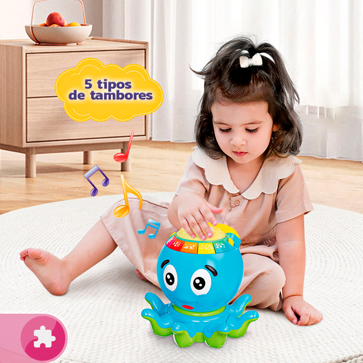 Pulpo Didáctico con Teléfono