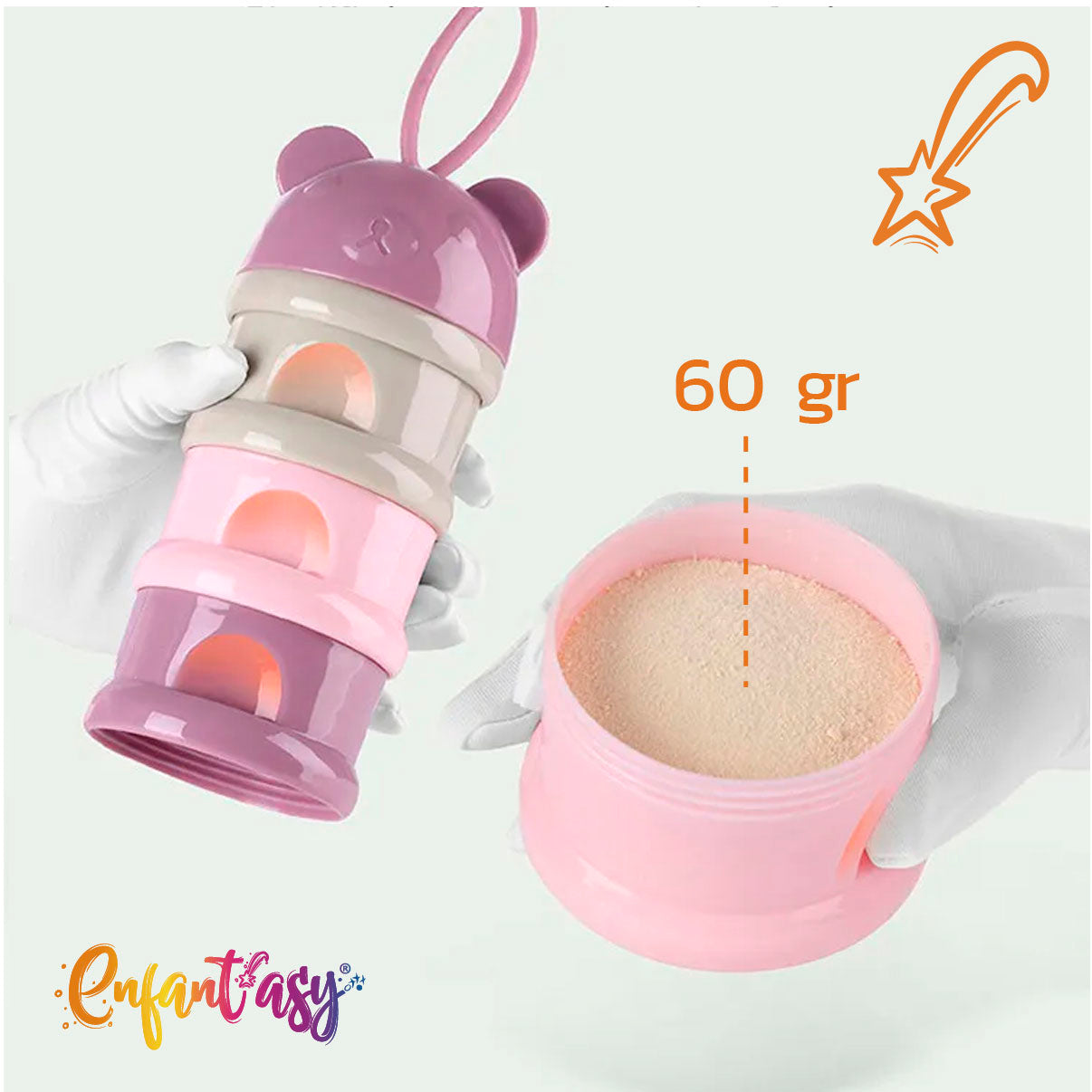 Dispensador Contenedor Porta Leche Fórmula Cereal