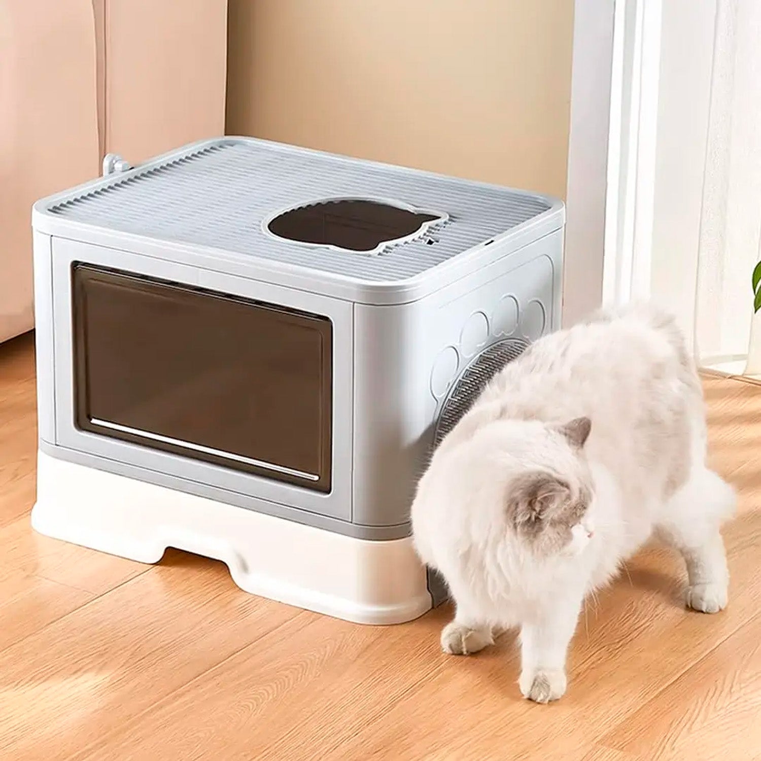 Arenera Caja Baño Gatos