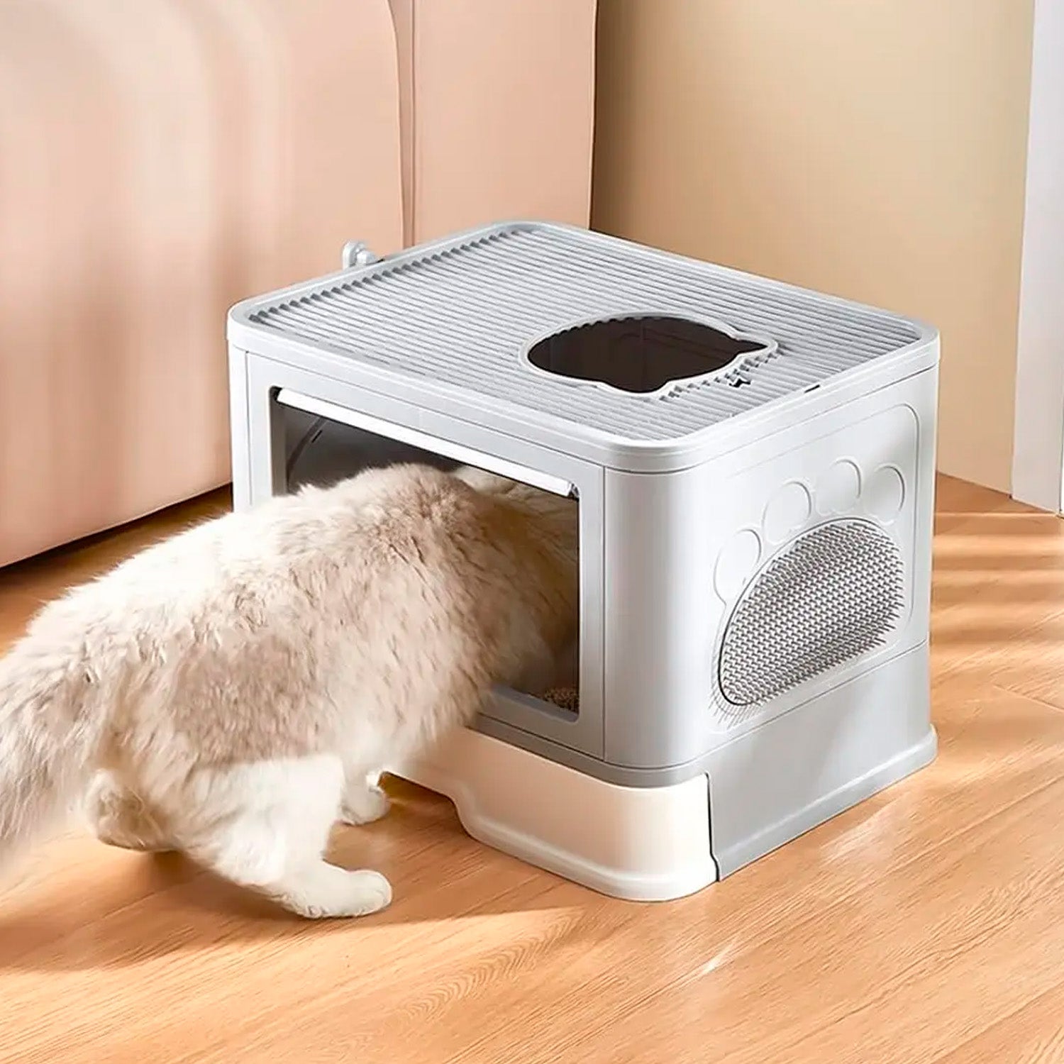 Arenera Caja Baño Gatos