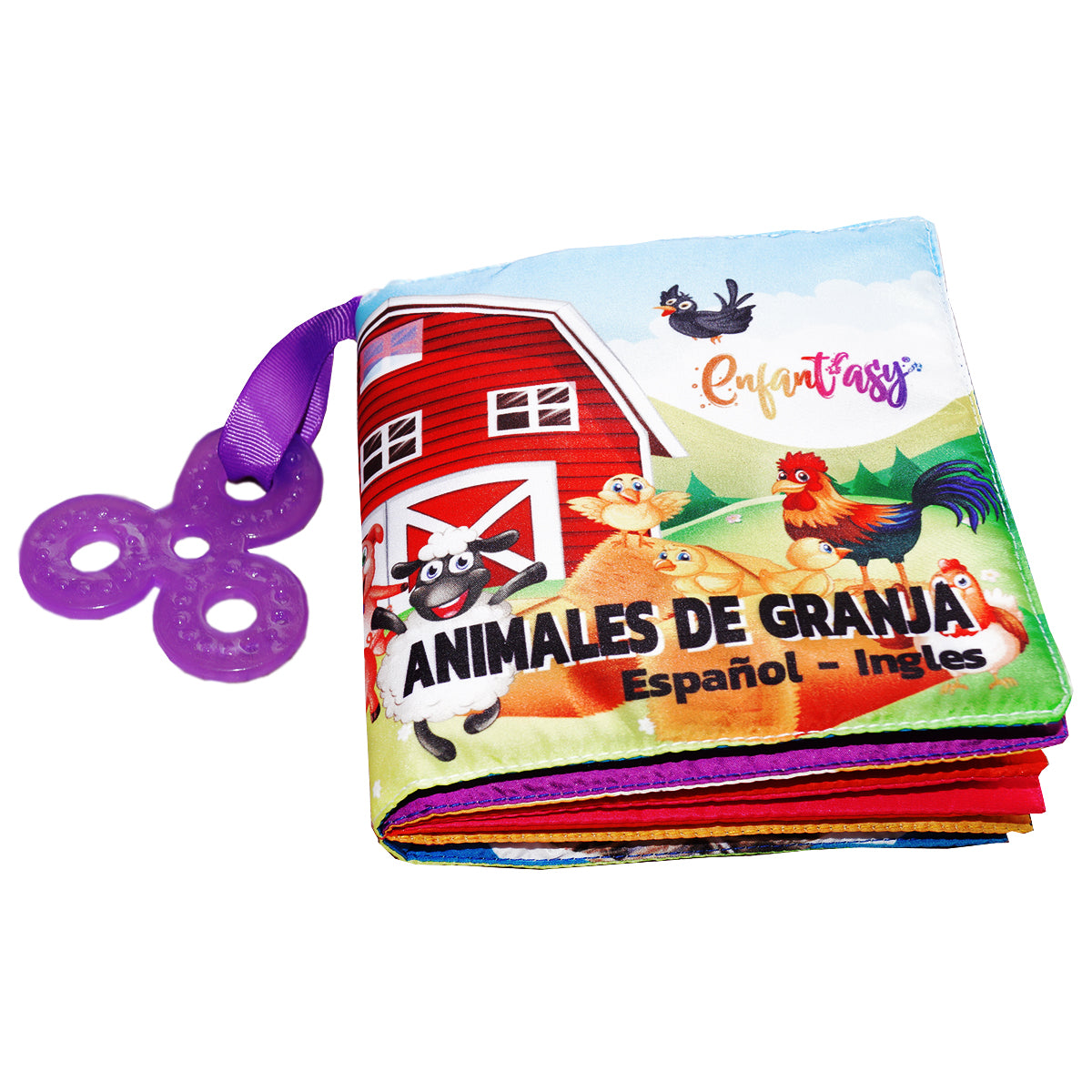 Libro de tela tipo MONTESSORI