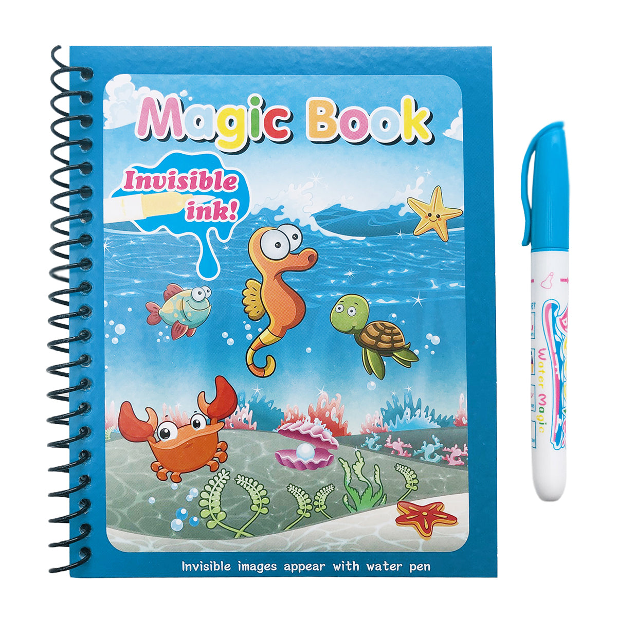 Libro para Colorear con Agua Reutilizable Didáctico