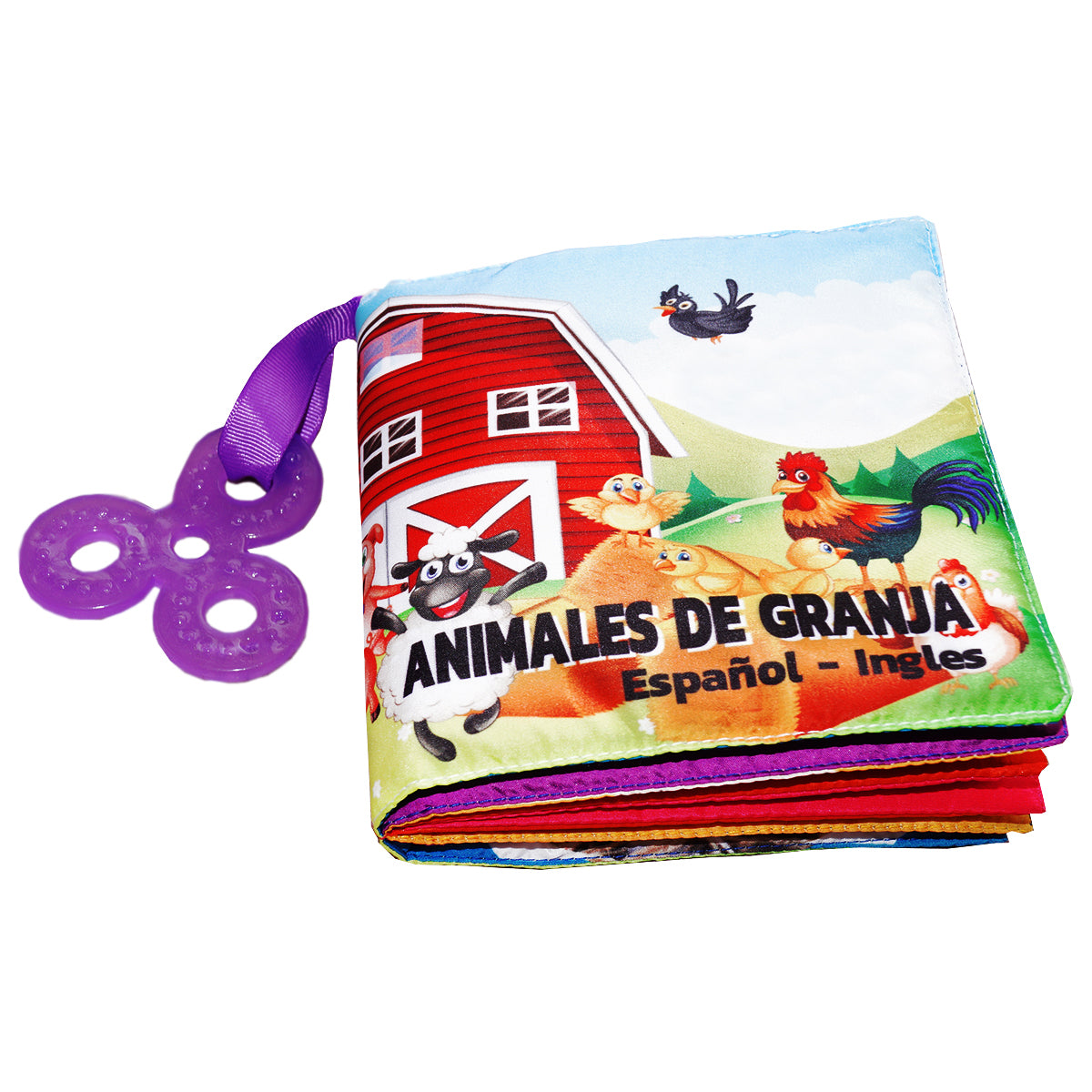 Libro de tela tipo MONTESSORI