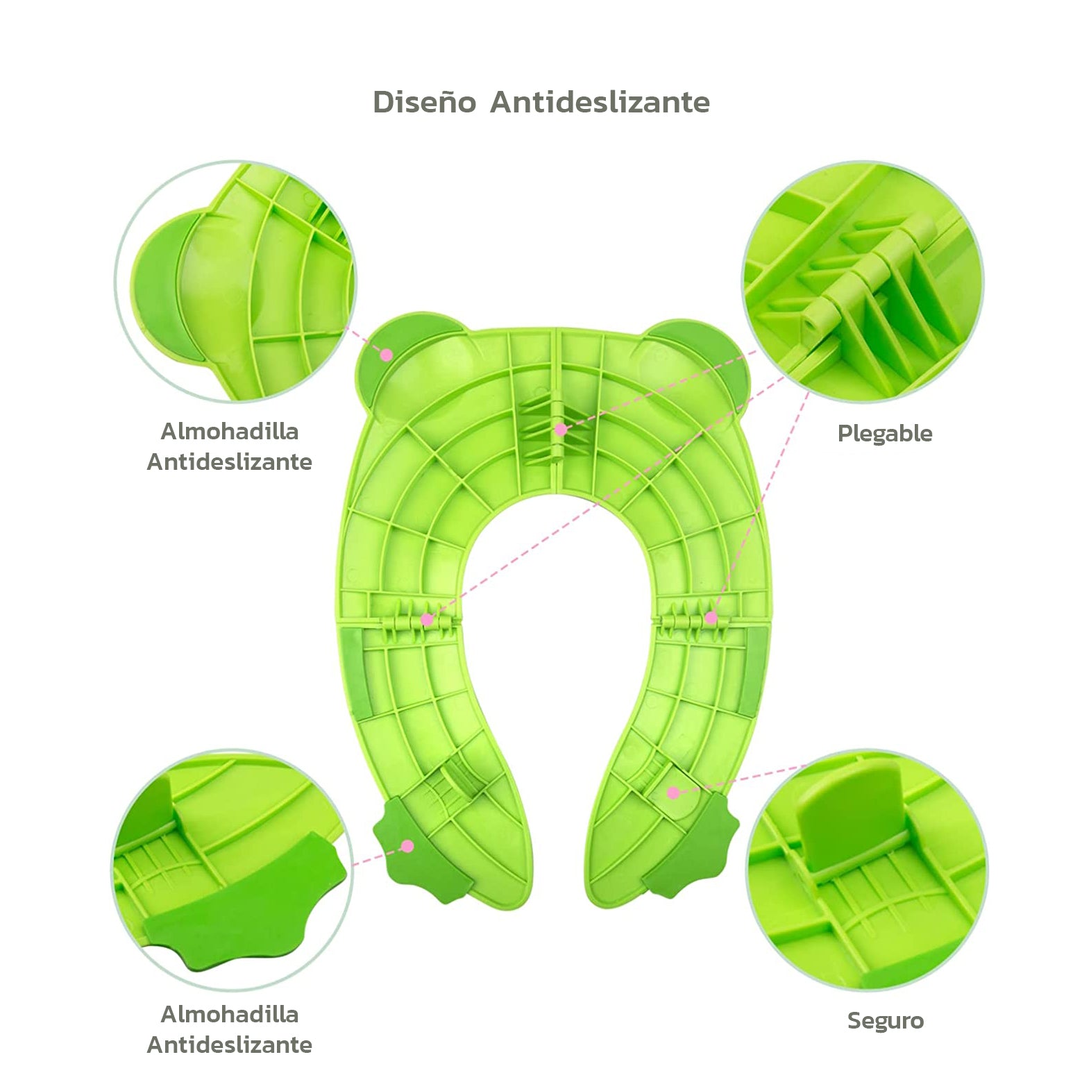 Reductor plegable de viaje para niños