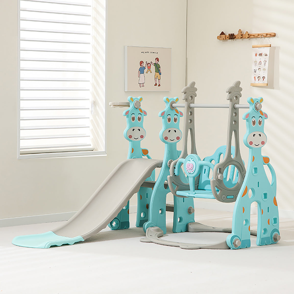 Mini Parque 3 en 1 Columpio + Rodadero