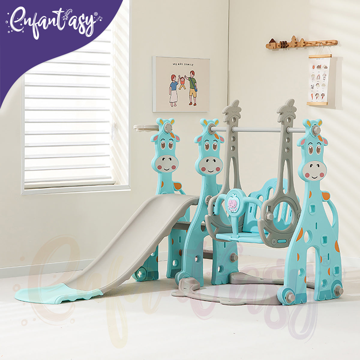 Mini Parque 3 en 1 Columpio + Rodadero