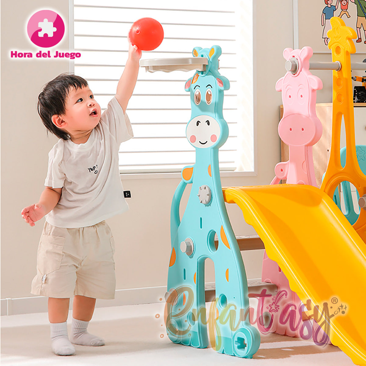 Mini Parque 3 en 1 Columpio + Rodadero