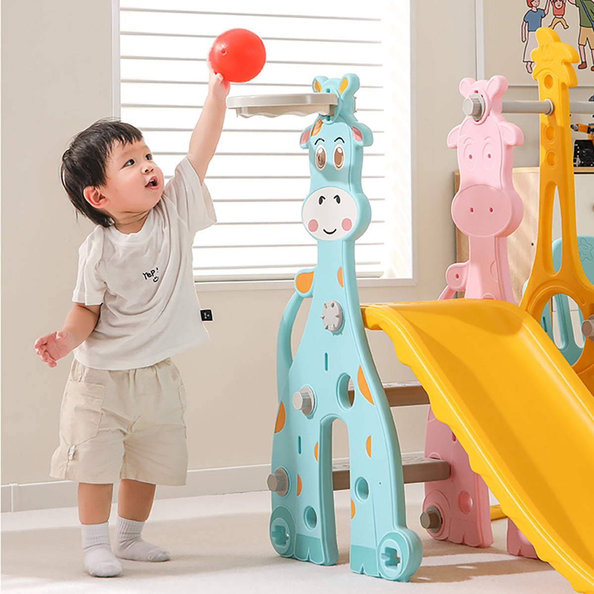 Mini Parque 3 en 1 Columpio + Rodadero