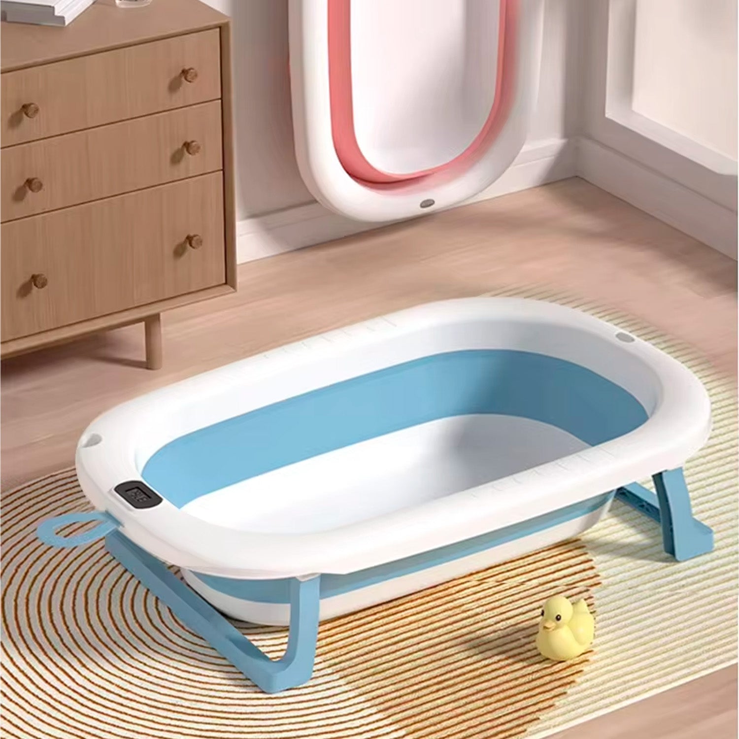 Tina plegable con termometro