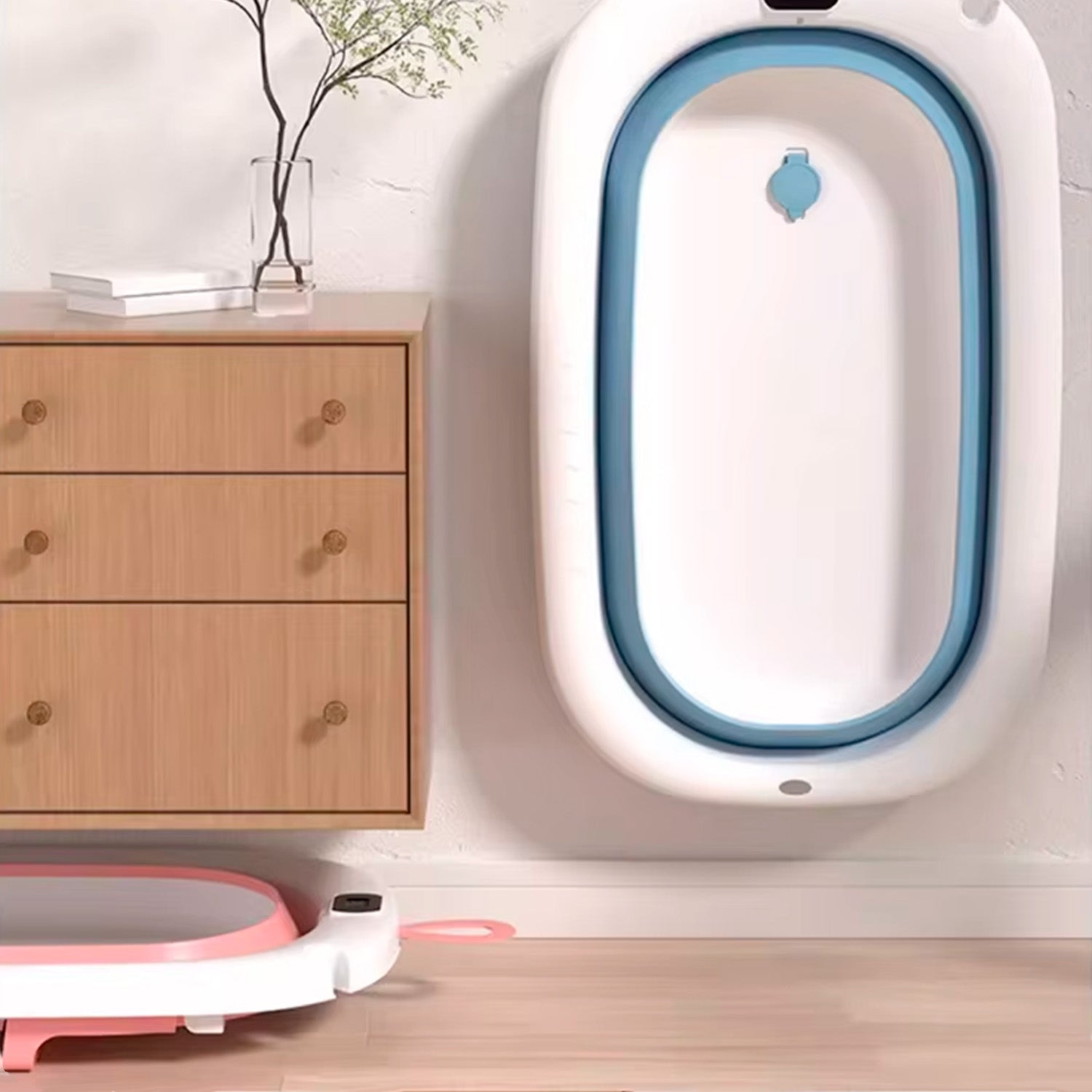 Tina plegable con termometro