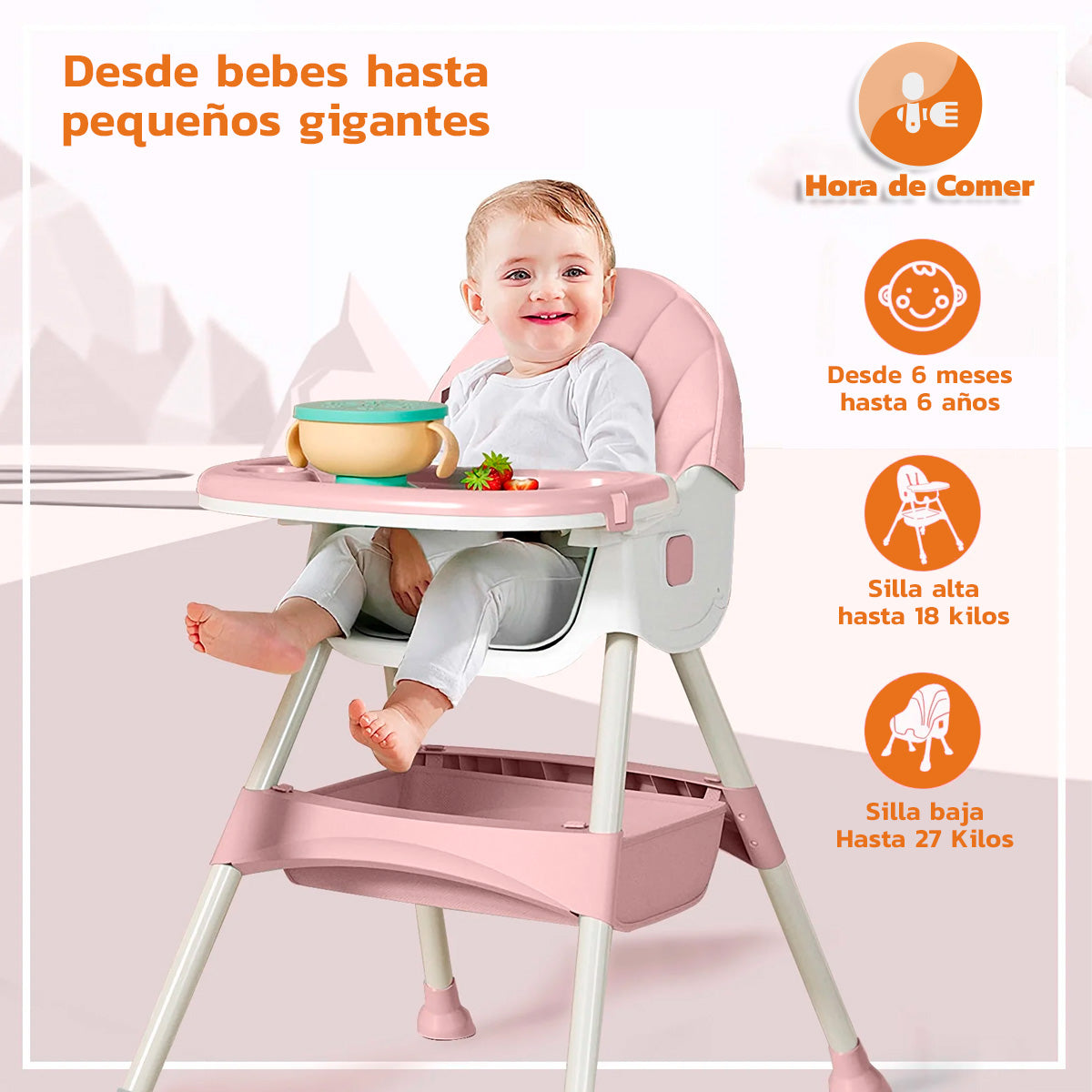Silla Comedor 4 en 1