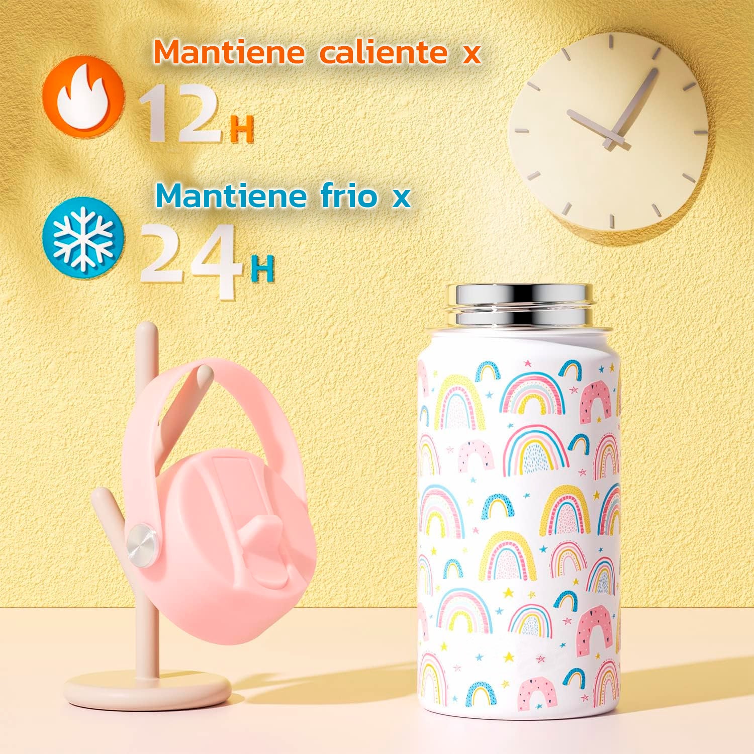 Termo Calor Frío 12 Onzas + Cepillo