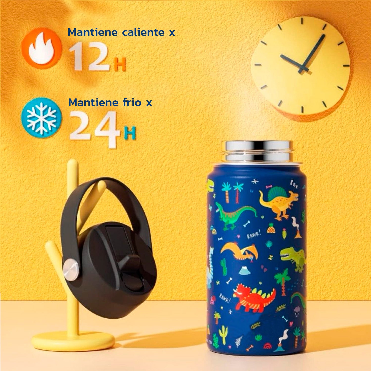 Termo Calor Frío 12 Onzas + Cepillo