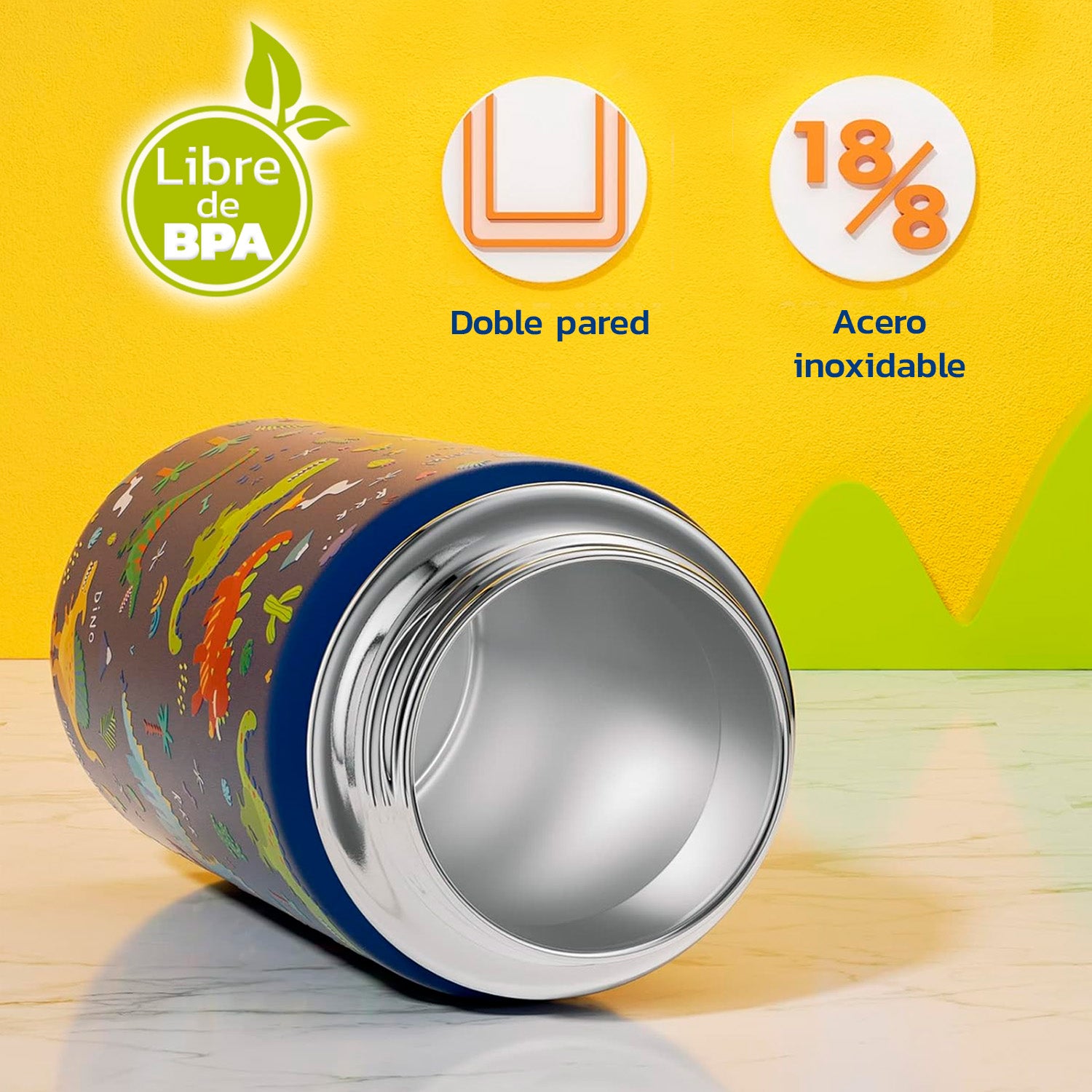 Termo Calor Frío 12 Onzas + Cepillo