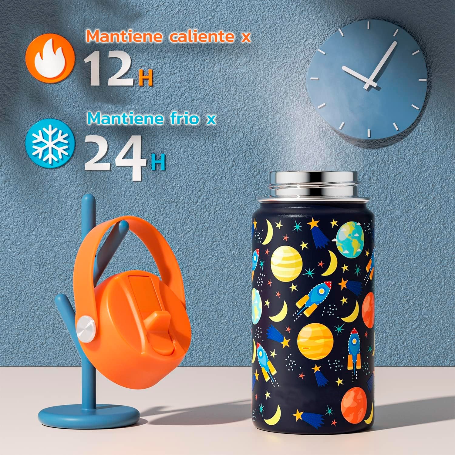 Termo Calor Frío 12 Onzas + Cepillo