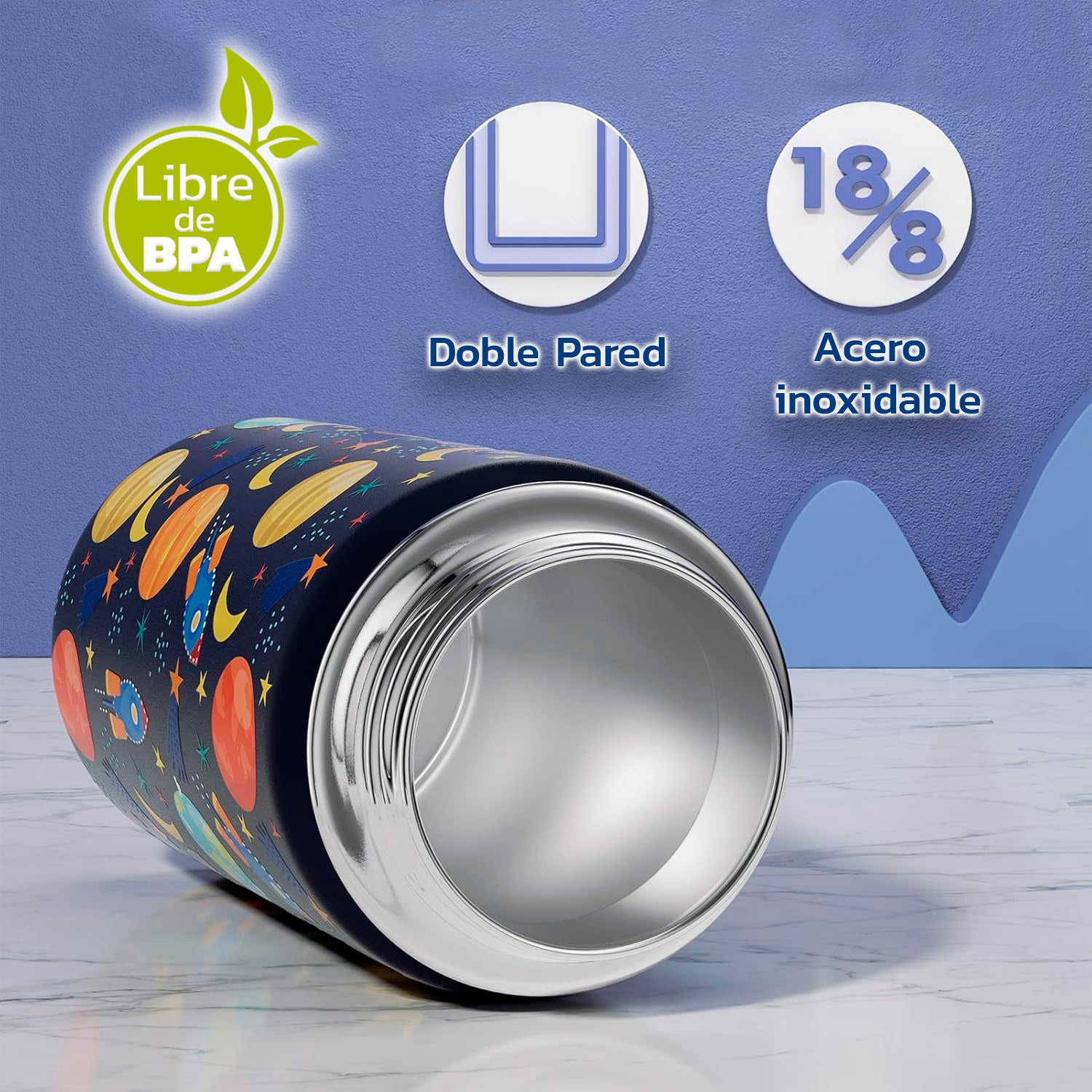 Termo Calor Frío 12 Onzas + Cepillo