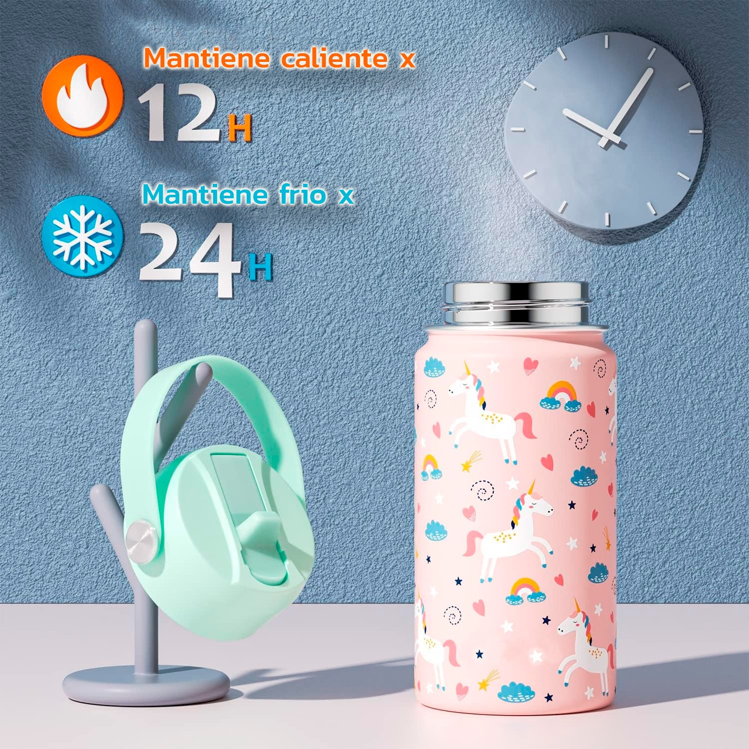 Termo Calor Frío 12 Onzas + Cepillo