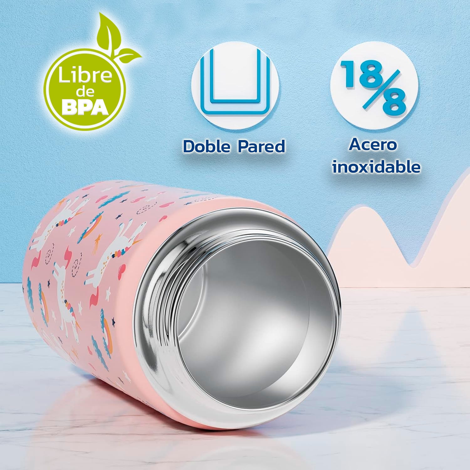 Termo Calor Frío 12 Onzas + Cepillo