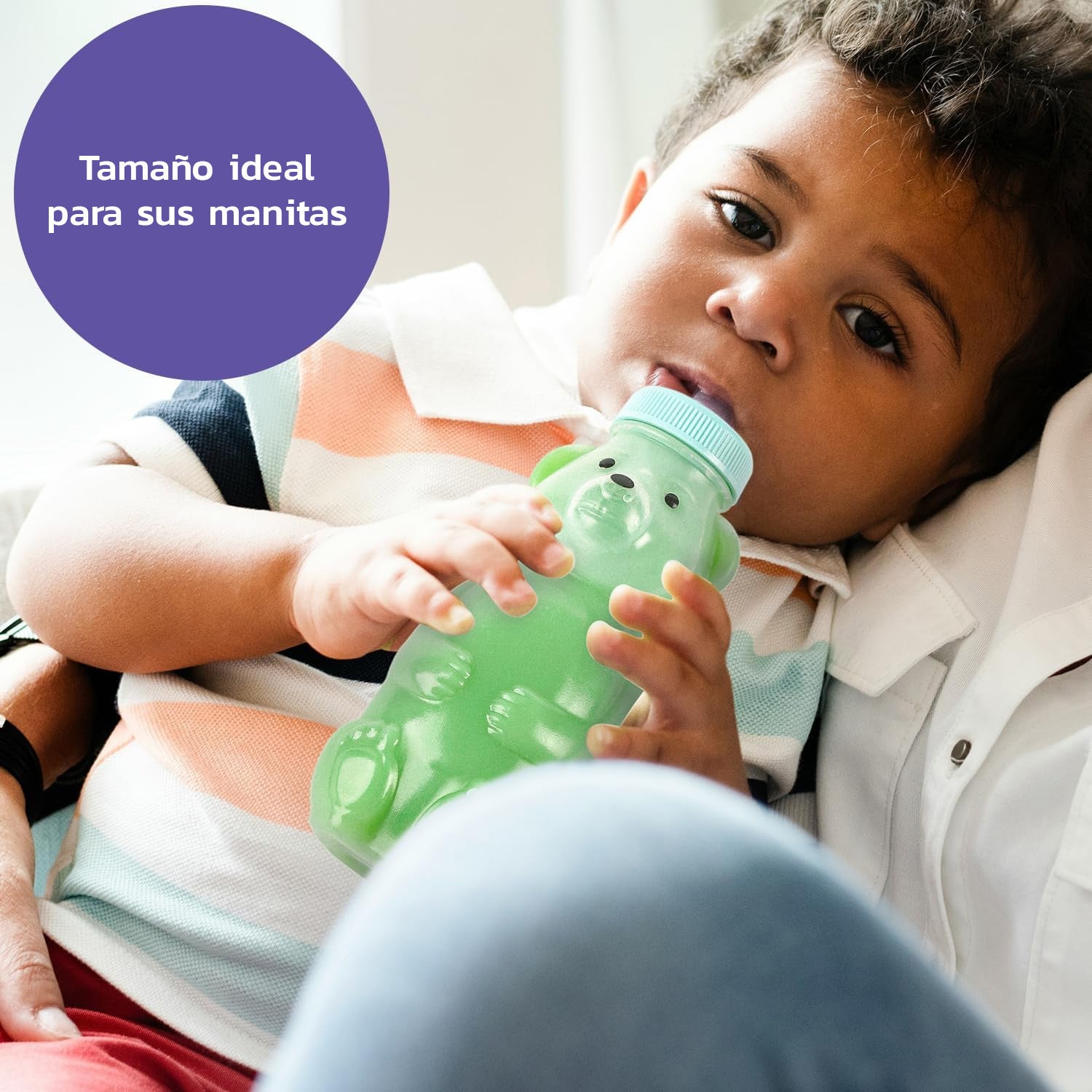 Botella entrenadora para bebe osito