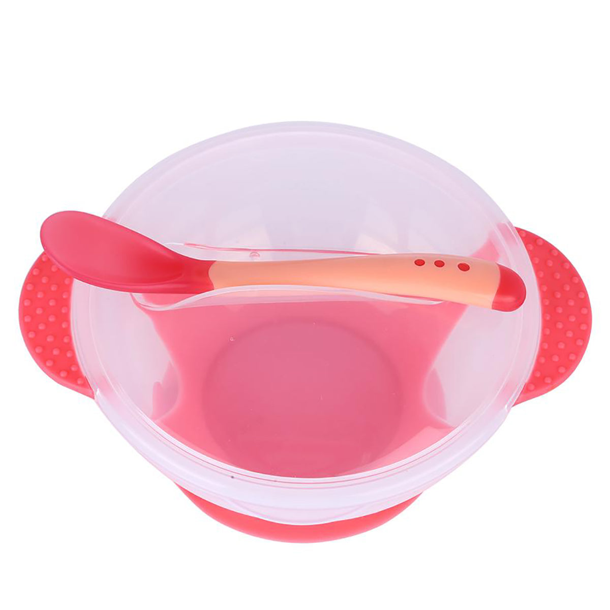 Bowl Antiderrame con Tapa y Cuchara