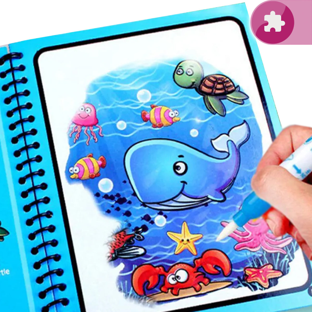 Libro para Colorear con Agua Reutilizable Didáctico