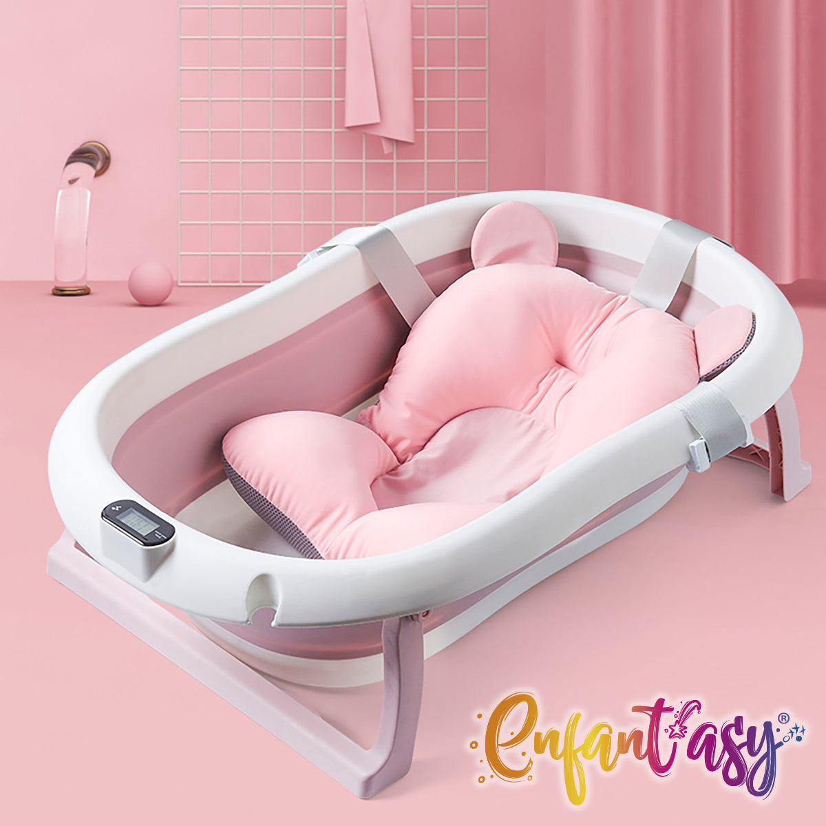 Tina plegable con termometro