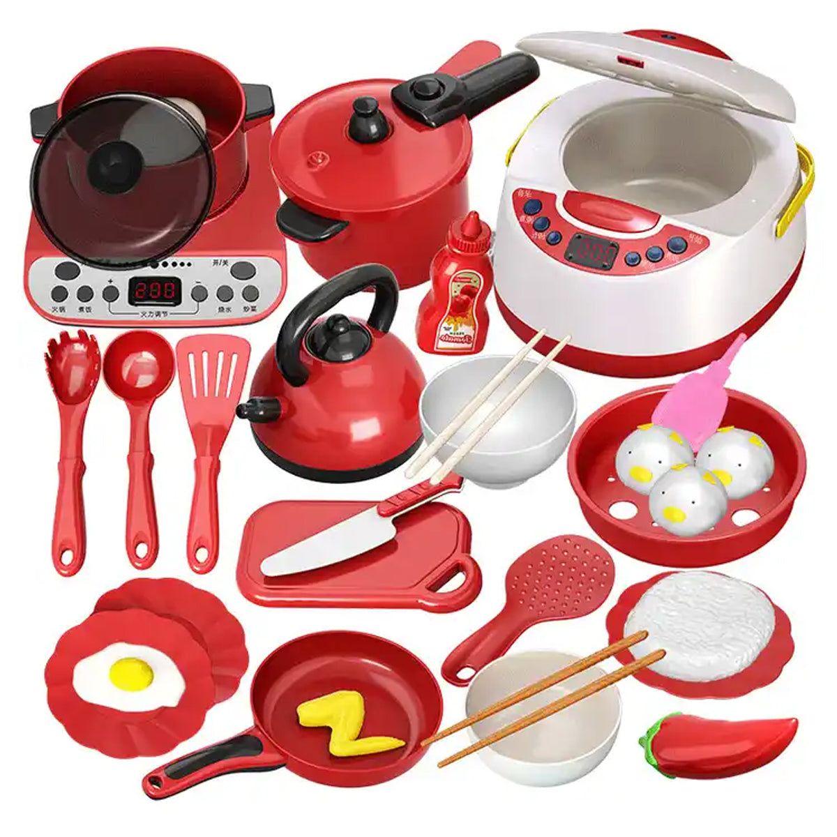 Cocina vaporera con 56 piezas