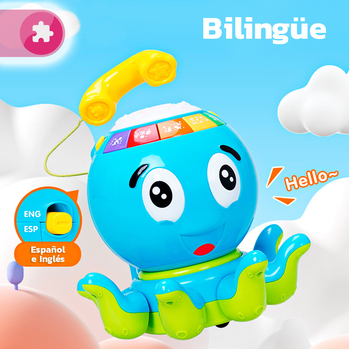 Pulpo Didáctico con Teléfono