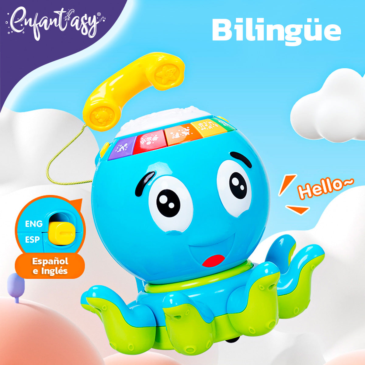 Pulpo Didáctico con Teléfono