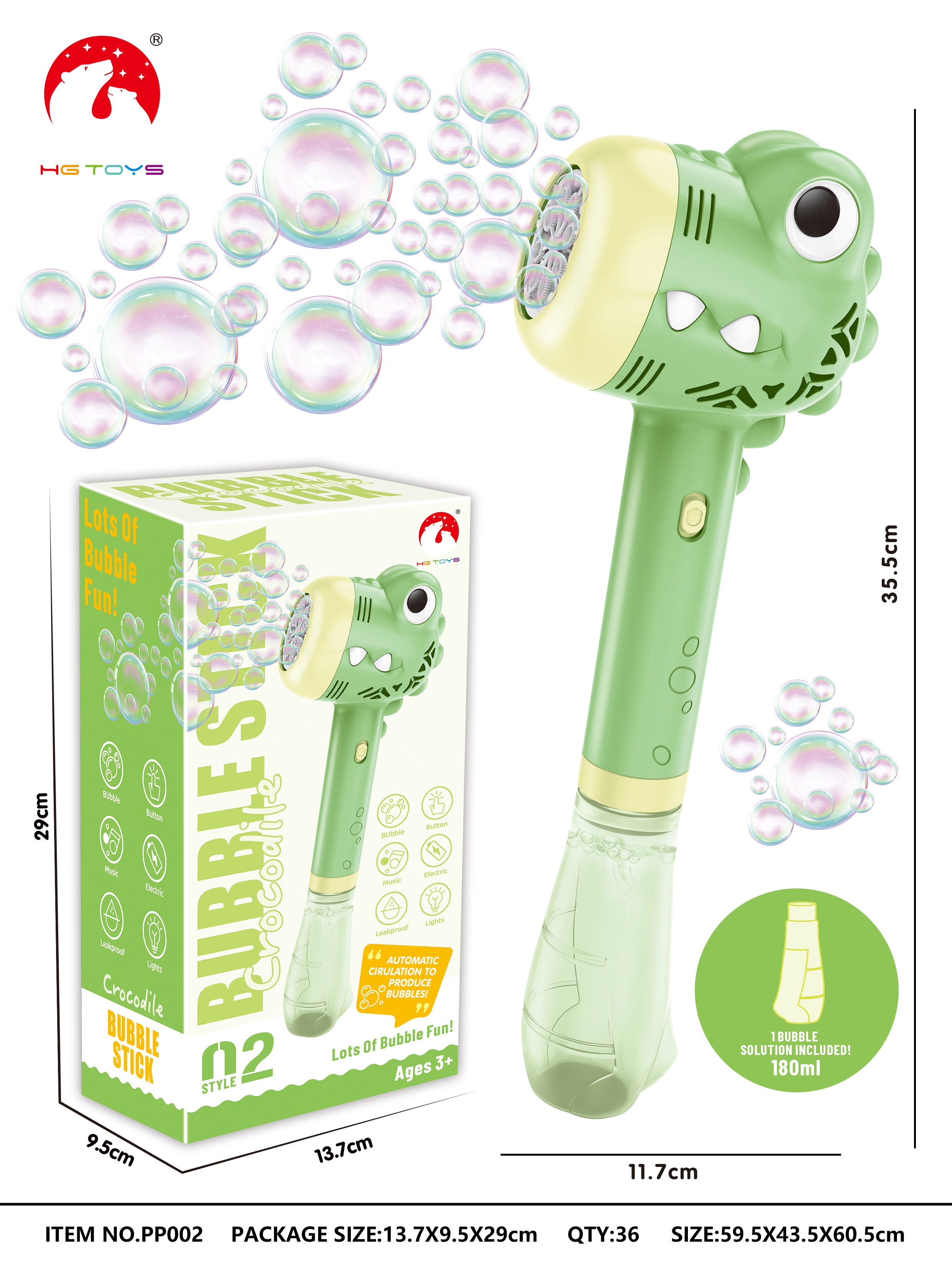 Pistola de burbujas para Niños