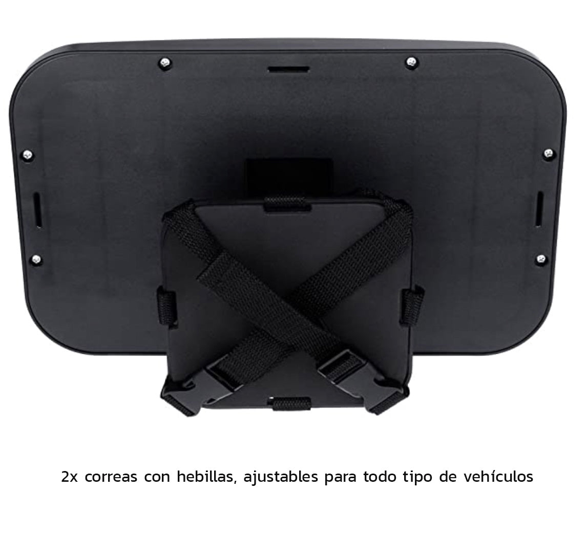 Espejo de carro bebé mirando hacia atrás