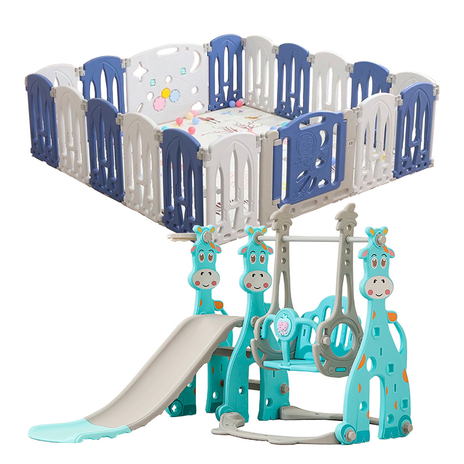 Combo corral plegable y mini parque
