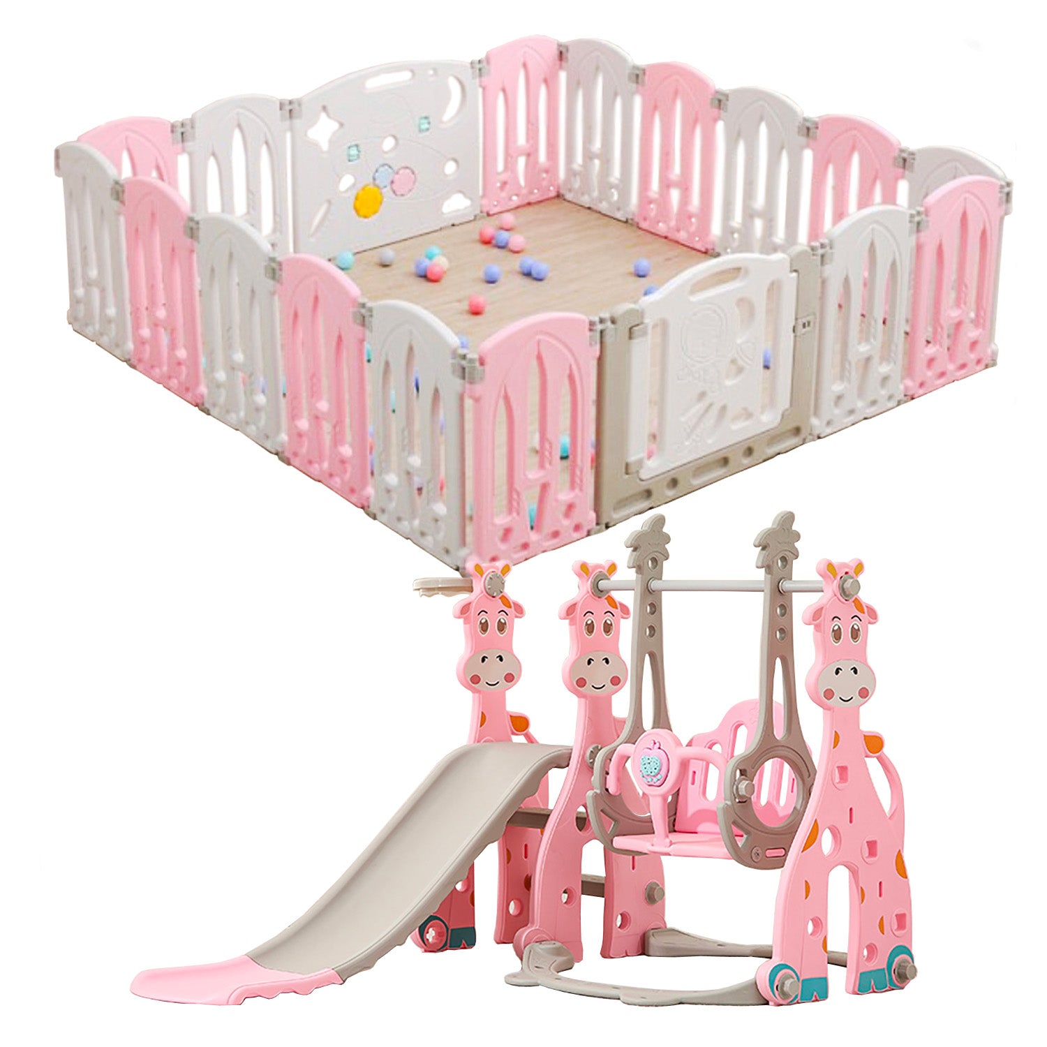 Combo corral plegable y mini parque