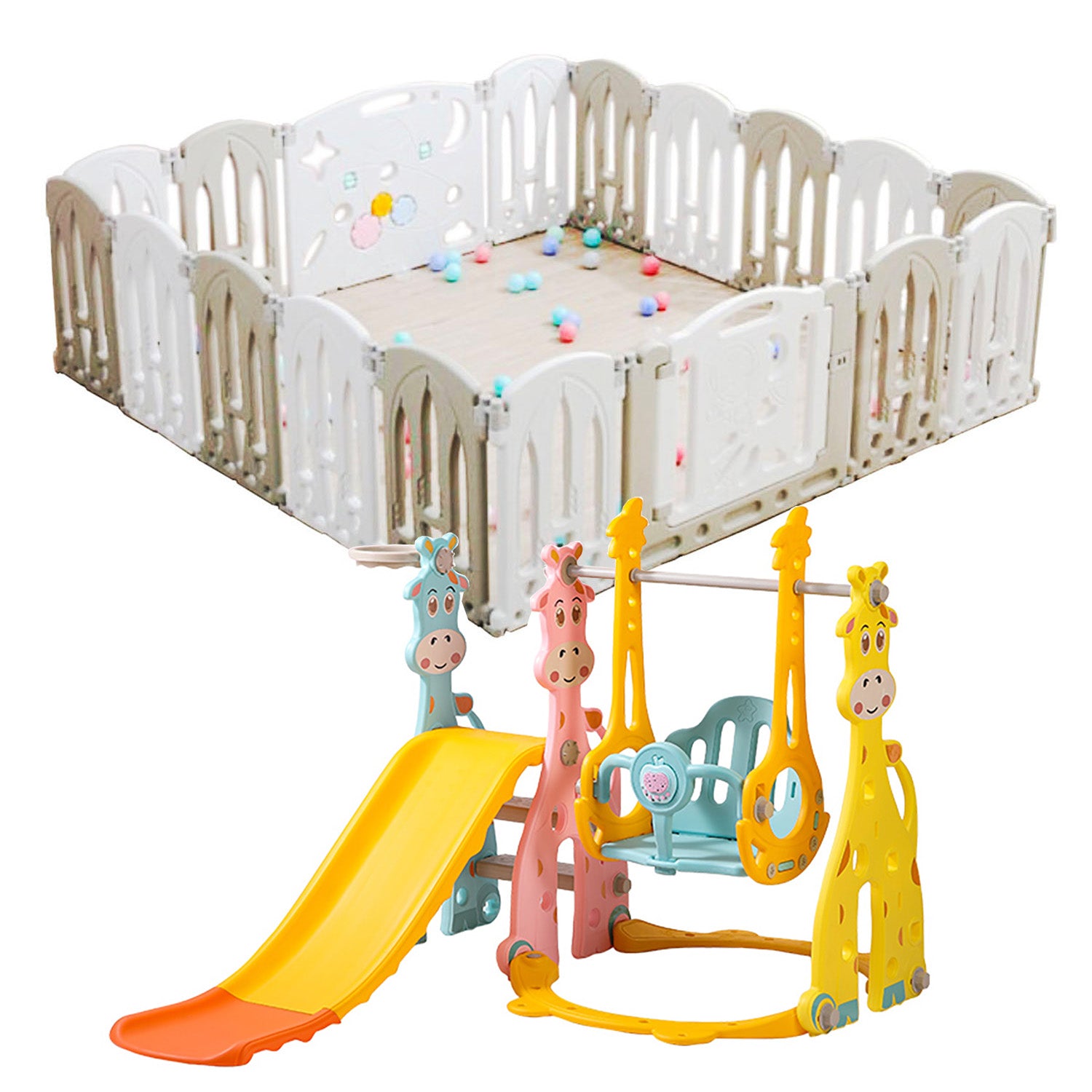 Combo corral plegable y mini parque