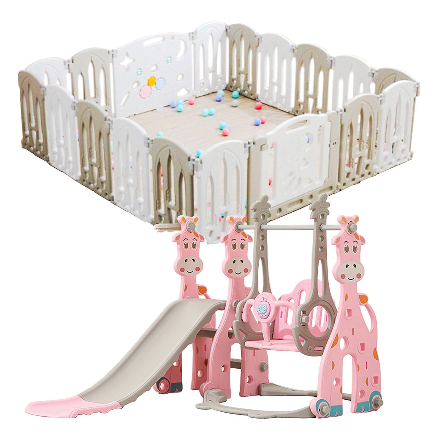 Combo corral plegable y mini parque