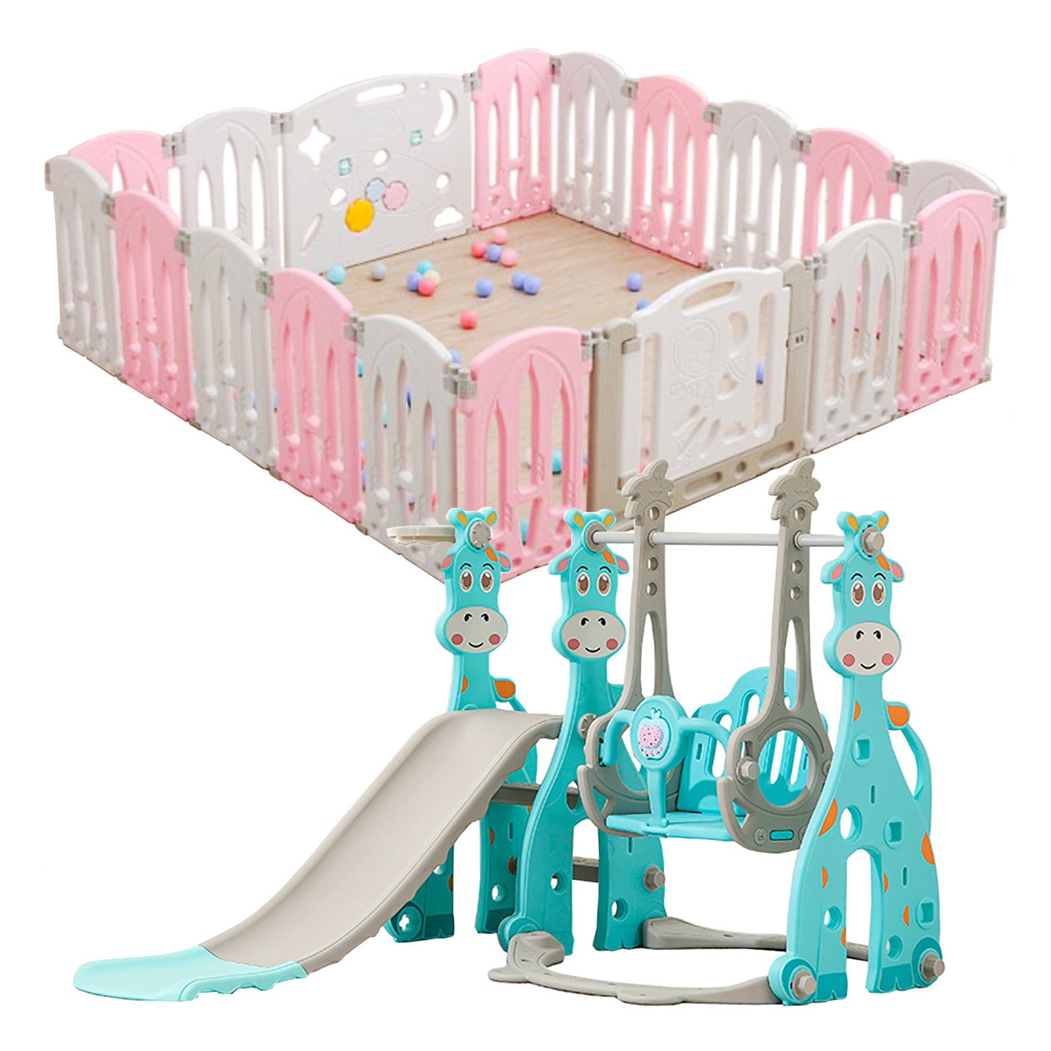 Combo corral plegable y mini parque
