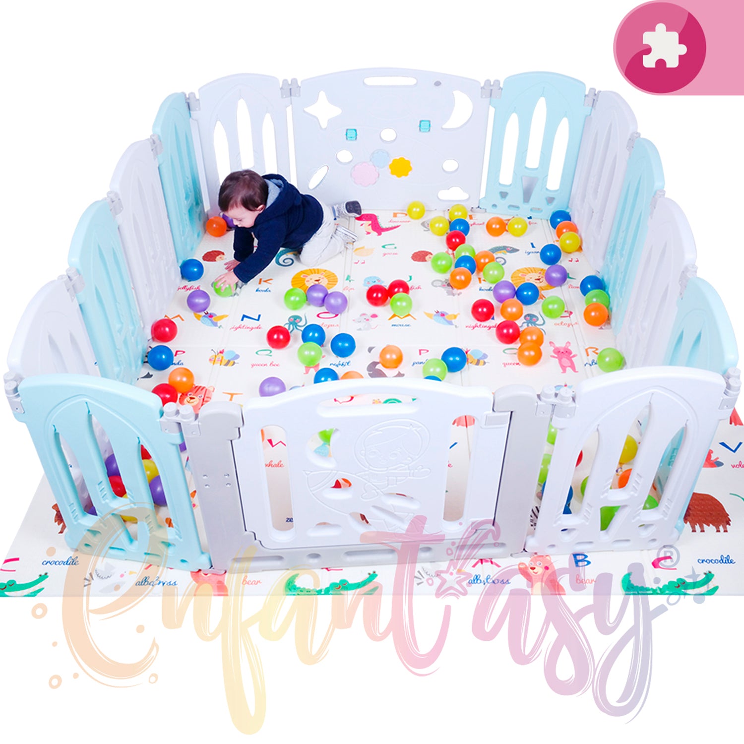 Combo corral plegable y mini parque