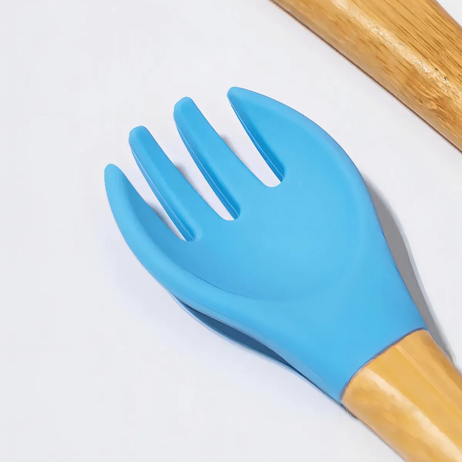 Set Cubiertos Cuchara Tenedor Bambú Silicona