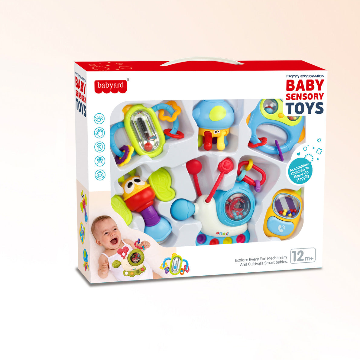 Set Kit De Mordedores Y Sonajeros X 6 Unidades Estimulación