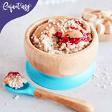 Bowl Bambú con Chupa y Cuchara