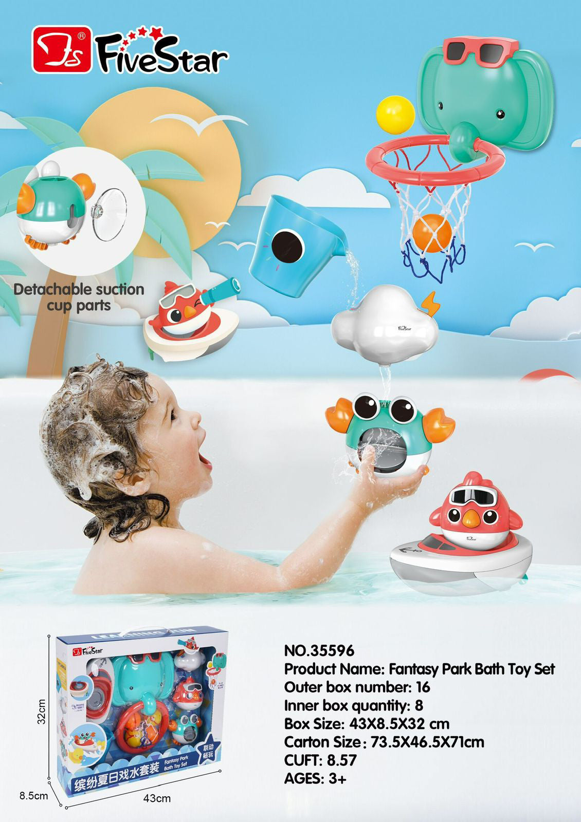 Set Juguetes de Baño