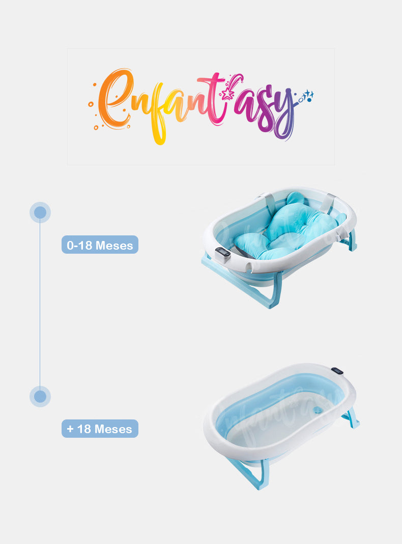 Tina plegable con termometro